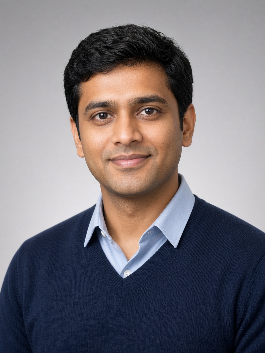Studio-style AI headshot sample with natural lighting